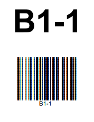 Example of what a generated location label looks like.