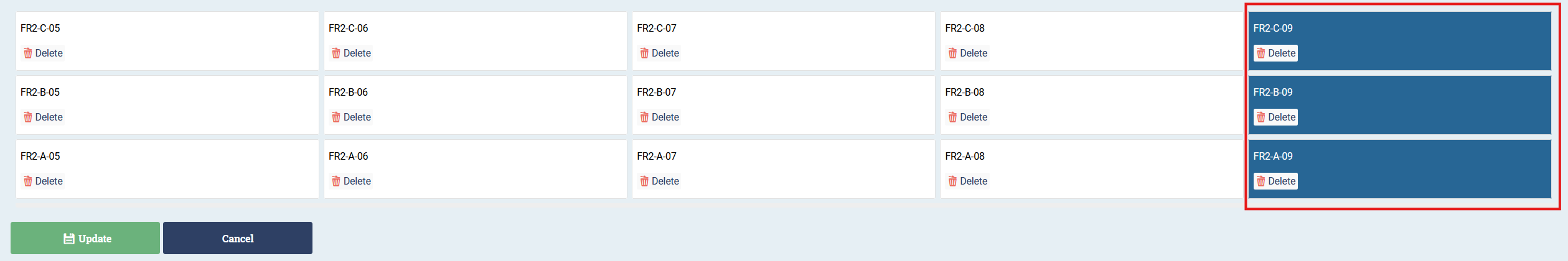 The added section is now on been added and can be seen in the preview, before updating the aisle.