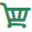 Green shopping cart button