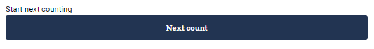 Blue button saying Next count.