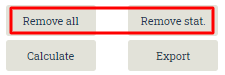 Beige buttons saying Remove all and Remove stat.