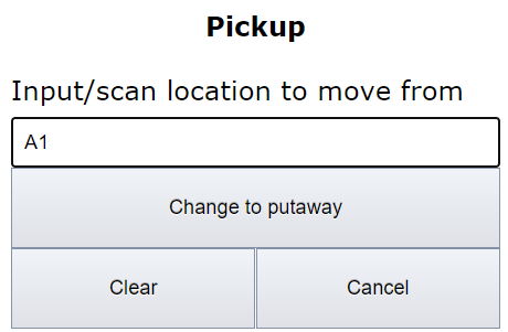 Input or scan location to move from.