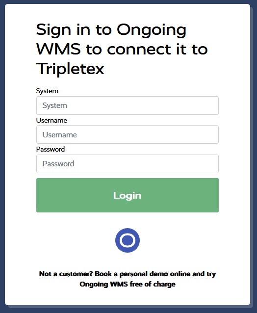 Ongoing WMS landing page