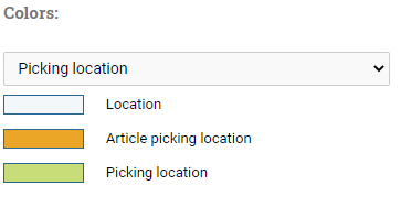 The Picking Location color scheme.